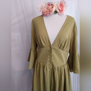 Dress with corset style waist size medium